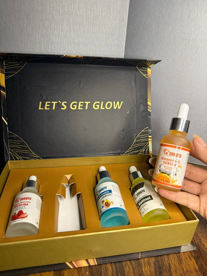 Skin Transformation Kit – 4 Serums for Brightening, Anti-Aging & Hydration